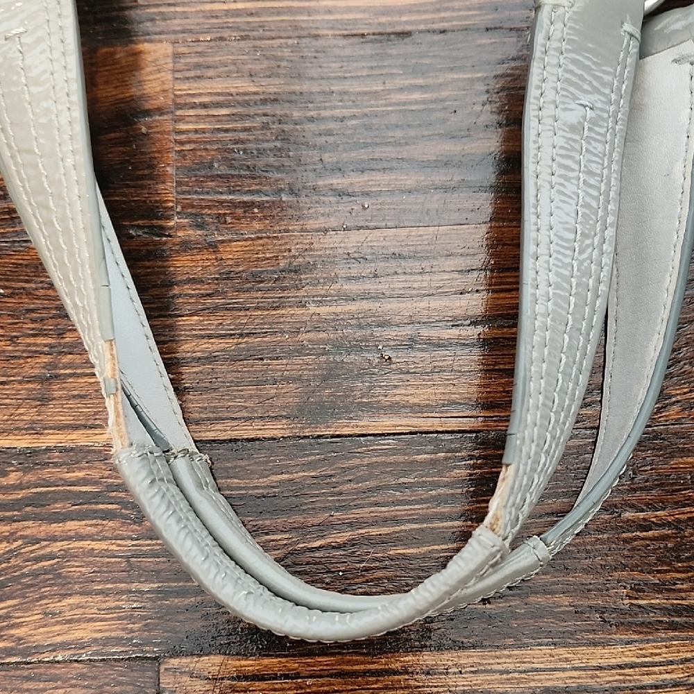Coach Shoulder Bag Gray Monogram With Leather Circles Hobo - Picture 13 of 16